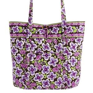 Vera Bradley Plum Petals Large Tote Bag